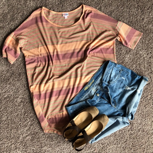 Lularoe Irma striped top - Picture 2 of 4
